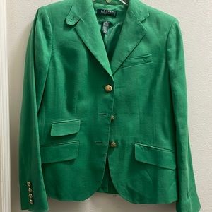 Emerald green blazer